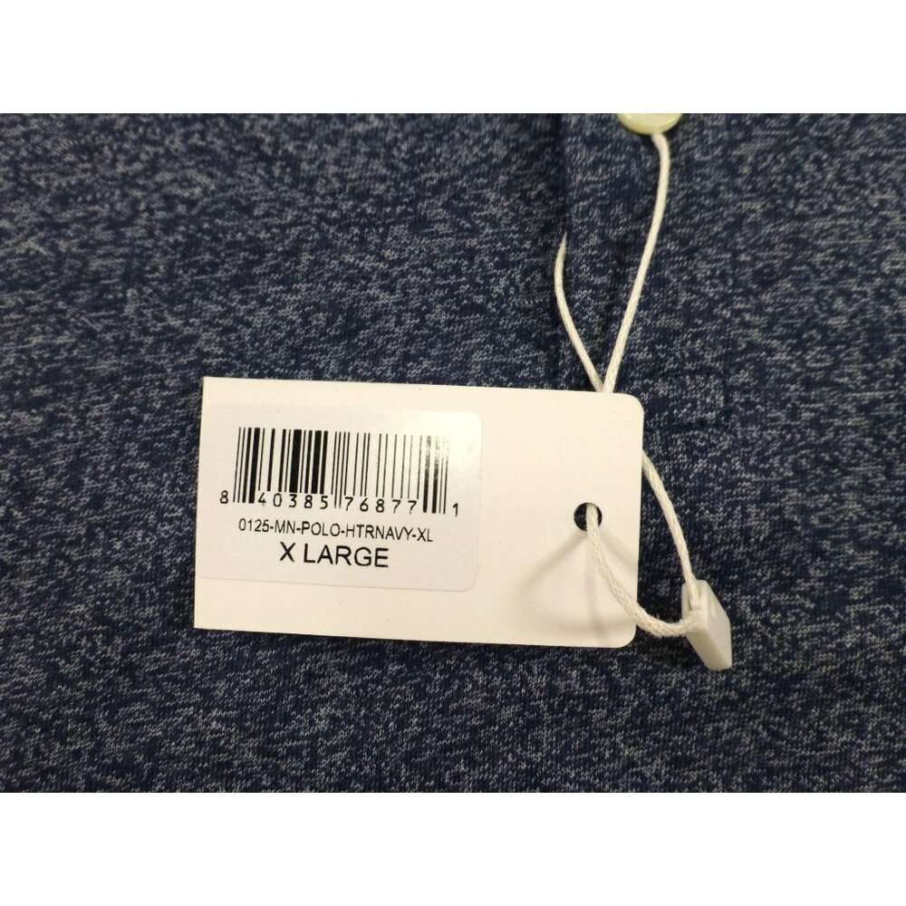 Simply Southern Outfitters XL Mens Heathered Blue Polo Shirt Red Dog Logo - Picture 7 of 12